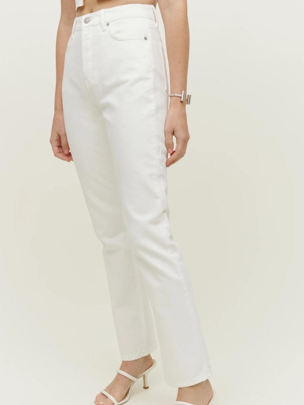Reformation Cynthia high rise straight long jeans